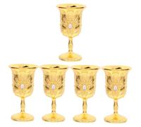 LIFKOME 5 Pièces Coupe à Vin Rétro à Liqueur Médiéval Accessoire Décoratif pour Maison Tasse Multi Fonctionnelle pour Dégustation de Vin