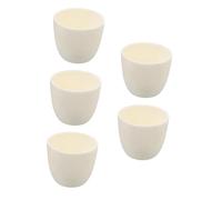 LIFKOME 5 Pièces Creuset Céramique Alumine pour Applications à Haute Température Corrosion pour Analyse Laboratoire Fusion des Métaux Capacité