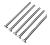 LIFKOME 5 pièces Lot de Boulons Acier Inoxydable Filetage Complet Tête Hexagonale Externe Résistants Corrosion et Au Froid Boulons Filetés pour Assemblage Solide