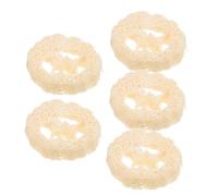LIFKOME 5 pièces Lot de Porte-gel Loofah Naturel avec Drainage pour Cuisine Support Antidérapant pour Gel Éponge Exfoliante et Rangement Pratique pour Salle de Bain