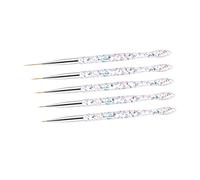 LIFKOME 5 pièces Manicure Pen Set Nail Art Drawing Tools For DIY Salon Use Fine Line Acrylic Handles Easy And Convenient For Home And Professional Designs