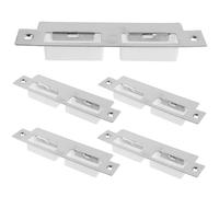 LIFKOME 5 pièces Plaques de Frappe pour Porte Intérieure de Sécurité pour Serrure à Pêne Dormant Plaques Métalliques Robustes pour Guidage et Fixation Compatibles avec Portes Installation