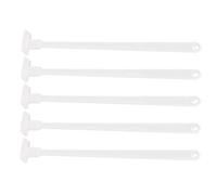 LIFKOME 5 Pièces Spatule à Long Manche pour Bouteille, en Pp Blanc, Racloir Multifonction pour Sauce et Confiture, Accessoire la Cuisine Facile à Nettoyer, Usage Domestique