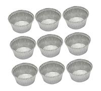 LIFKOME 50 pièces Bols Aluminium Jetables Ronds pour Bbq et Pâtisserie Sans Couvercle