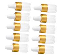 LIFKOME 50 pièces Lot Flacons Pipettes Verre Petites Bouteilles Transparentes Pratiques et Durables pour Huiles Essentielles et Réutilisables et Faciles à Remplir