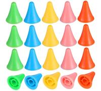 LIFKOME 50 pièces Protections Aiguilles Tricot Grand Format Vert Rose Orange Bleu Jaune Embouts Arrêt Mailles Accessoires Tricot Pratiques et Durables