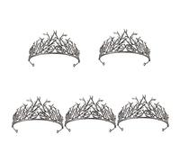 LIFKOME 5pièces Couronne Branche Élégante Pour Femmes Diadème De Mariage Et Anniversaire Accessoire De Cheveux Festif Et Médiéval Tiare Charmante Pour Événements Spéciaux