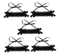 LIFKOME 5pièces Lolita Lace Headband Dentelle Gothique Pour Cosplay Accessoire De Cheveux Élégant Pour Fêtes Et Événements Confortable Et Sécurisé