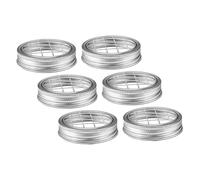 LIFKOME 6 Ensembles Mason Jar Metal Flower Lid Inserts With Grid Stable Floral Vase Holders For Home And Office Flower Arrangements Replacement Canning Jar Lids