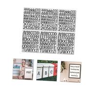 LIFKOME 6 feuilles Autocollants Lettres et Chiffres Noir pour Décoration Chambre et Salle de Classe Stickers Muraux DIY pour Boîte Aux Lettres et Surface Lisse