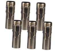 LIFKOME 6 Pièces Accessoires de Lustre Rétro Manchons de Lampe Cristal pour Lustre Tubes Décoratifs Vintage pour Éclairage