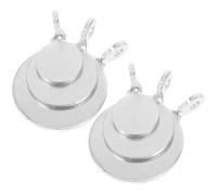 LIFKOME 6 Pièces Cibles de Tir en Acier au Manganèse, Lot de Suspendues | Pratique en Intérieur, Compatible Arcs et Flèches, Format Compact, Couleur Argenté