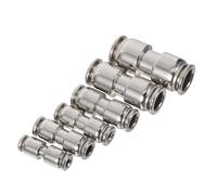 LIFKOME 6 Pièces Connecteur Droit Rapide pour Tuyau Air Raccords Pneumatiques Push-to-connect Résistants Aux Intempéries Kit pour Système Air de Camion Étanches et Durables