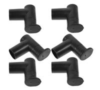 LIFKOME 6 Pièces Connecteurs pour Perches à Linge à Angle Droit | Adaptés aux Montages Simples ou Doubles, Installation Facile, Lot Embouts Multiples, Usage Intérieur