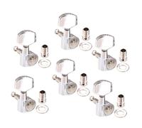 LIFKOME 6 pièces Guitar Tuning Pegs Metal Instrument Parts Locking Tuners For Beginners And Guitarists