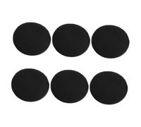 LIFKOME 6 pièces Houpette Maquillage Ultra-fine PU Cuir et Tissu Applicateur Fond de Teint Doux et Multifonction pour Femmes Tampons Cosmétique Rond