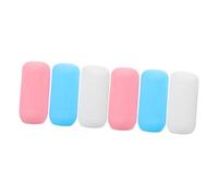 LIFKOME 6 pièces Housses Élastiques Silicone Anti-fuite pour Bouteilles de Voyage Protections Extensibles pour Flacons Shampooing Lotion et Soin Étuis Souples Adaptés à Plusieurs