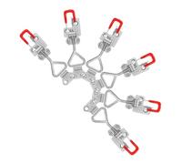 LIFKOME 6 pièces Loquets à Bascule Réglables Fer pour Serrure Applique Porte Congélateur avec Verrou à Boulon Pince de Serrage Rapide et Polyvalente pour Menuiserie et Armoires