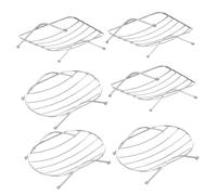 LIFKOME 6 Pièces Lot de Porte-savons INOX Drainant pour Salle de Bain et Cuisine Support Ventilé et Anti-humidité Étagère à Savon Résistante et Facile à Nettoyer Rectangulaires Ovales
