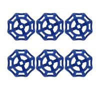 LIFKOME 6 pièces Lot Poignées de Robinet Métal Rondes pour Valve Volant Vanne Robuste pour Robinet Extérieur Contrôle Fiable de Eau Poignées Résistantes pour Soupape et Porte-gicleur