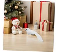 LIFKOME 6 pièces Oiseaux Artificiels Mousse avec Clip Décoratifs Colombes Simulées pour Sapin de Noël Mariage et Fêtes Décoration Intérieure