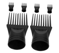 LIFKOME 6 pièces Peigne Large pour Sèche-cheveux Accessoire Coiffure Polyvalent avec Embout Concentrateur pour Différents Types de Cheveux Outil de Coiffage pour Usage Domestique et Salon