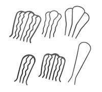 LIFKOME 6 pièces Set de Peignes Fer pour Cheveux Longs Femmes Accessoires pour Coiffures Relevées et Chignons Combinaisons de Peignes Latéraux Français Légers et Durables