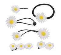 LIFKOME 6 pièces Set Flower Shape Hair Accessories For And Women Practical Daisy Design Hair Clips And Bands For Wedding Daily Use Festivals