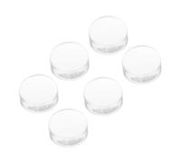 LIFKOME 6 pièces Tampons Manucure Tête Silicone Transparent Outils Nail Art DIY Remplacement pour Estampage Ongles Mains Entraînement