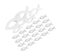 LIFKOME 66pièces Décoration Poisson Creux Ornement Petit Poisson pour Baptême Maison Bureau
