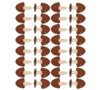 LIFKOME 8 Paires Boutons à Bascule Cuir PU et Corne Naturelle Lot de Boutons de Remplacement pour Manteaux Vestes et Vestes-Costumes Accessoires Couture pour Réparation de Vêtements Hiver