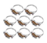 LIFKOME 8 Pièces Bague Ajustable Garçon Fille Changeant de Couleur Selon la Température Anneaux Humeur Animaux Mignons pour Filles Garçons Bijoux Émotion et Accessoires Fête Anniversaire