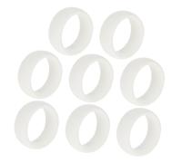 LIFKOME 8 pièces Bagues de Sport Silicone Souple pour Hommes Anneaux Flexibles et Étanches pour Renforcement des Doigts Accessoires Confortables pour Activités Physiques