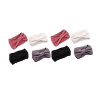 LIFKOME 8 Pièces bandeaux bandeau tricoté chaud en tricot au crochet rubans de cheveux turban en arcs de hair charms hair toppers cheveux chaud