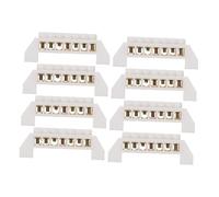 LIFKOME 8 Pièces Barrette de Mise Terre Cuivre Positions Bornier à Vis pour Câblage Électrique Adapté Voiture Bateau Distribution Électrique