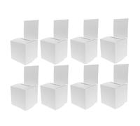 LIFKOME 8 Pièces Boîte de Donation Multifonction Urne de Vote et Tirage Au Sort Portable pour Collecte de Fonds et Suggestions Design Simple Blanc Installation Facile