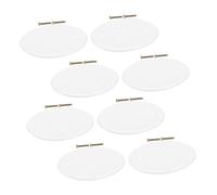 LIFKOME 8 pièces Cache Plafonnier Rond avec Vis Cache Prise Électrique pour Boîtes de Plafond Protection Extérieure Esthétique et Dissimulant Câbles