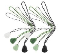 LIFKOME 8 pièces Collier Ethnique Long à Perles avec Pendentif Bouddha pour Hommes et Femmes Chaîne Légère pour Chandail Style Traditionnel Unisexe pour Usage Quotidien et Fêtes