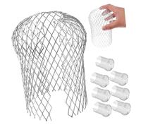 LIFKOME 8 pièces Filtre Gouttière Protection Flexible et Crépine Drainage pour Gouttières et Systèmes Écoulement