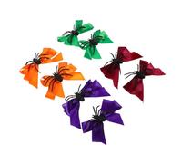 LIFKOME 8 Pièces Halloween Party Hair Bows For Spooky Spider Clips In Orange Creepy Costume Accessories For Cosplay And Festive Hair Styling