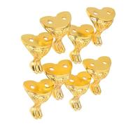 LIFKOME 8 Pièces Zinc Alloy Furniture Legs and Corner Protectors Retro Small Beast Face Decorative Feet for Jewelry Boxes Gift Cases and Craft Projects