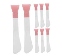 LIFKOME 8pièces Brosse Silicone Double-embout Pour Masque Facial Applicateur De Masque Argile Outil De Soins Peau Pour