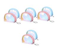 LIFKOME 8pièces Poche à Éclatante Mini Portefeuille Sirène Et Pratique Pouch à Changement Et Accessoires