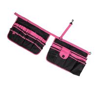 LIFKOME à Outils de Jardinage Oxford Rose Capacité Multi Poches avec Seau Portable et Durable pour Jardin Extérieur et Usage Domestique