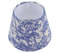 LIFKOME Abat Jour de Lampe de Table Tissu Brodé Motif Jungle Tropical Protection Éclairage Bleu pour Décoration Intérieure