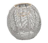 LIFKOME Abat Jour Suspendu Tissé Style Vintage Rotin pour Lustre Couvercle de Lampe Décoratif Design Creux pour Lumière Douce Adapté Maison Restaurant