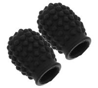 LIFKOME Accessoire Batterie Acoustique Silicone Noir 2pcs avec Effet Muet pour Pratique Silencieuse en Intérieur