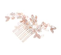 LIFKOME Accessoires De Cheveux De Mariée Peigne À Cheveux De Mariage Peigne À Cheveux Latéral À Fleurs Élégant Morceau De Cheveux De Mariée Fait À La Main