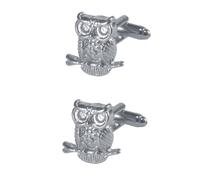 LIFKOME Accessoires de Manchette 1 Paire Boutons Hibou en Cuivre pour Hommes Usage Professionnel et Réunions Formelles