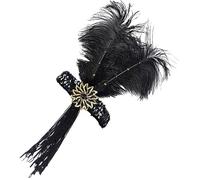 LIFKOME Accessoires Des Années 1920 Pour Femmes -tête Pompon Bandeaux Vintage À Clapet Pour Femmes Pour Événements Formels